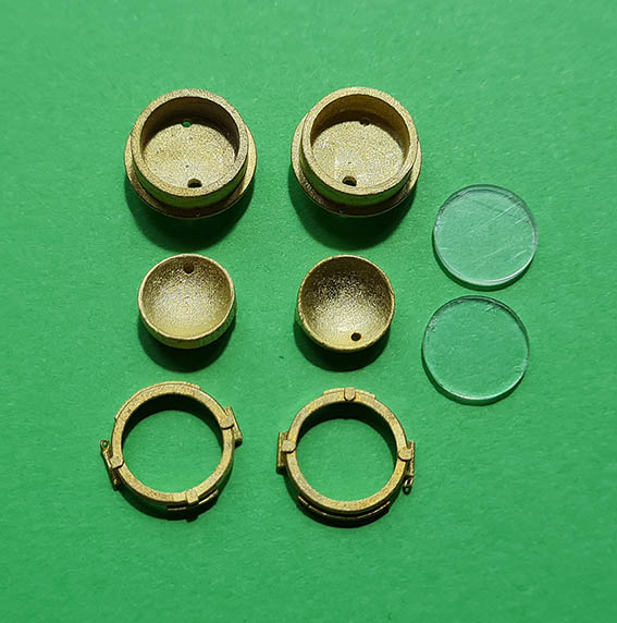 Anbaulaternen f. DR, DB, DRG, Kö, 99.2, 99.7 usw. inkl. Glaseins