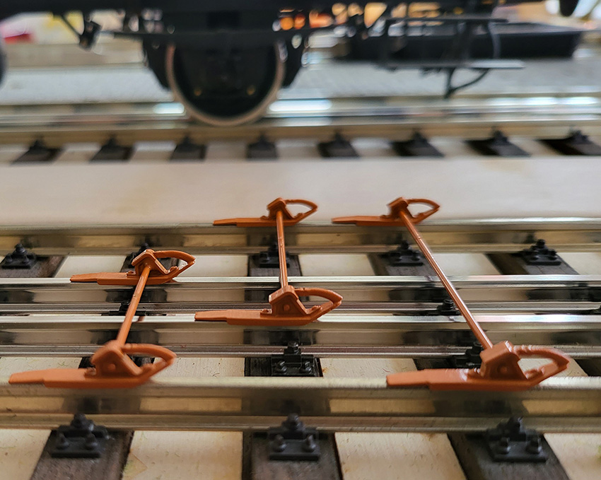 Radvorleger für Code 250 Profil, maximale Schienenkopfbreite 2,7mm 